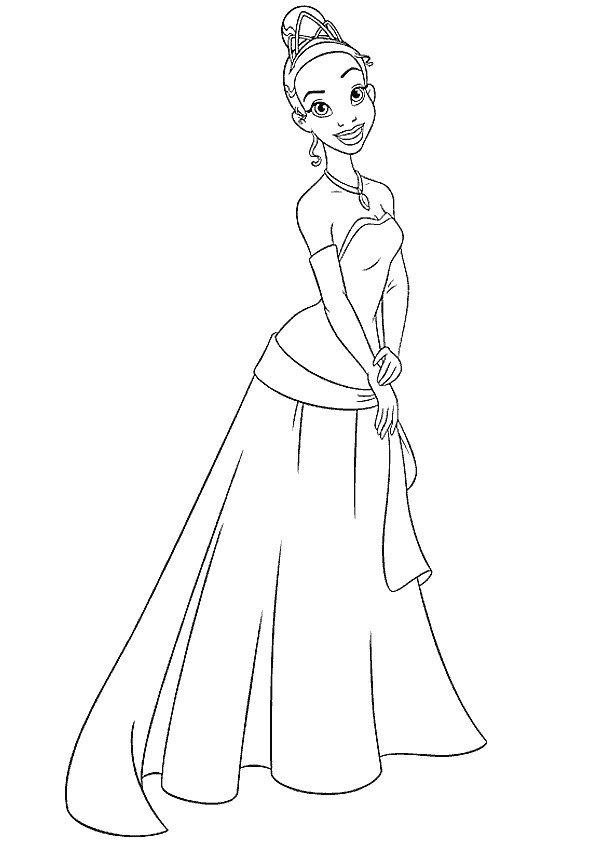 coloriage La princesse